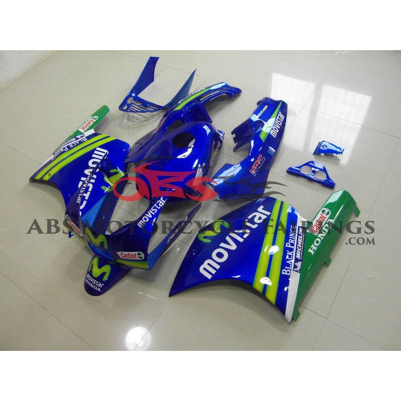 Blue & Green Movistar 1988 Honda NSR250R MC18 Blue & Green Movistar Clear (Injection Mold) Select Bolt Kit