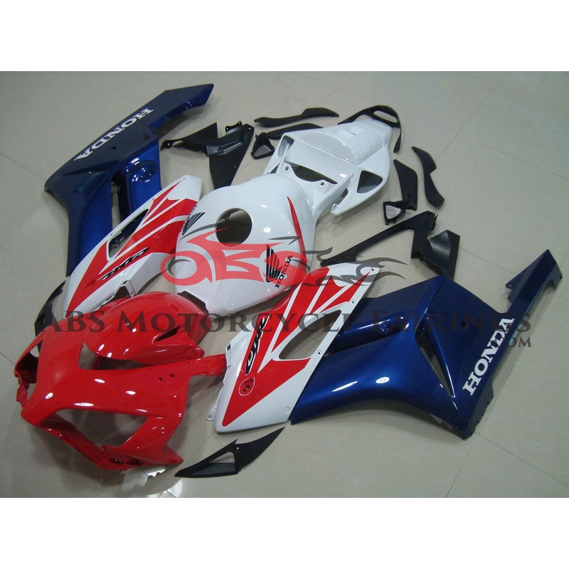 Honda CBR1000RR (2004-2005) Red, White & Dark Blue Fairings No Seat Cowl No Bolt Kit No Tank