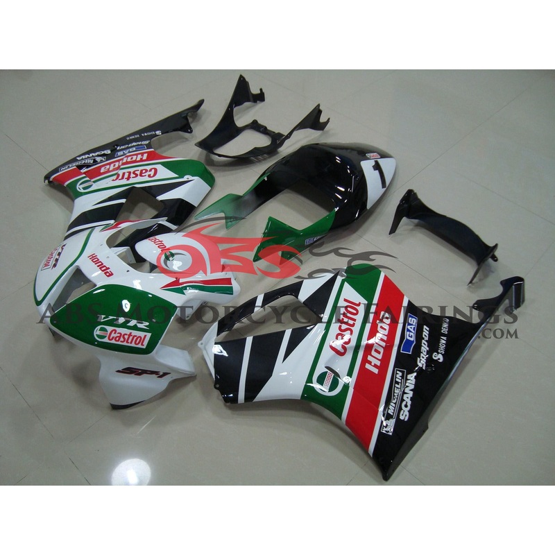Honda VTR1000SP1 (2000-2003) Castrol Fairings Castrol Race Clear (Injection Mold) Select Bolt Kit