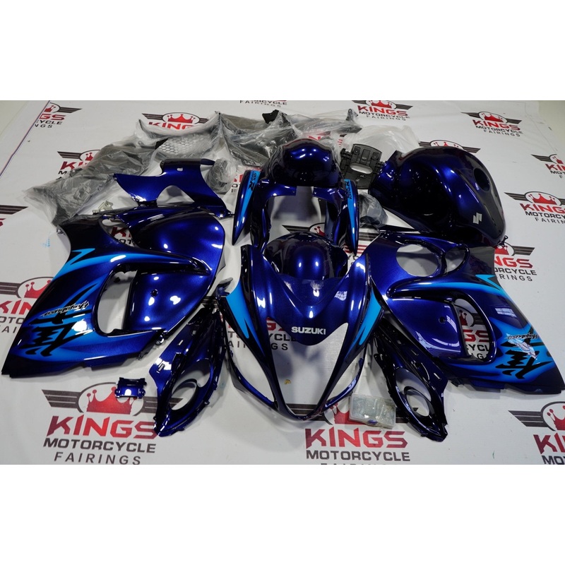 Suzuki GSX1300R Hayabusa (2008-2020) Navy Blue, Light Blue Fairings No Seat Cowl No Bolt Kit No Tank