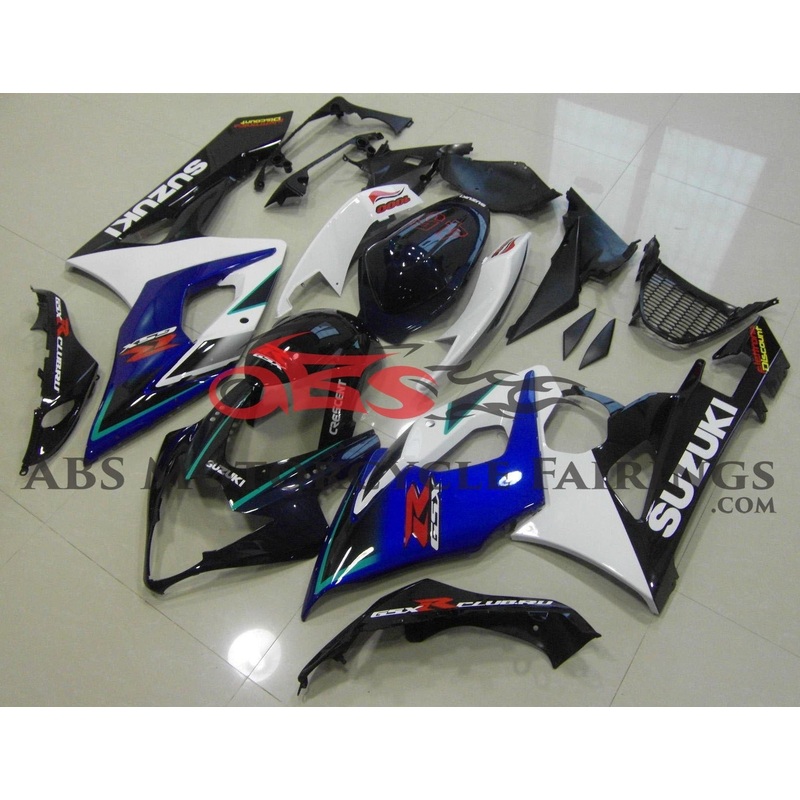 Suzuki GSXR1000 (2005-2006) Blue, White & Black Fairings No Seat Cowl No Bolt Kit No Tank