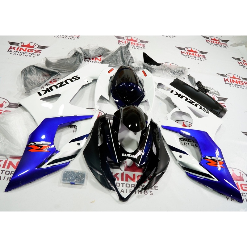 Suzuki GSXR1000 (2005-2006) Blue, White & Dark Blue Fairings No Seat Cowl No Bolt Kit No Tank
