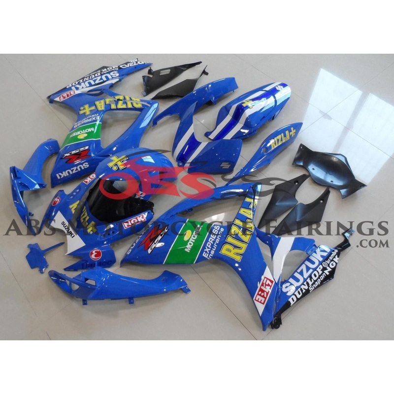 Suzuki GSXR600 (2006-2007) Blue Rizla Fairings No Seat Cowl No Bolt Kit No Tank