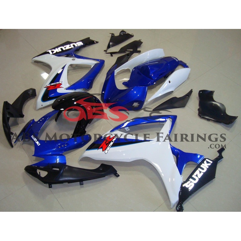 Suzuki GSXR600 (2006-2007) Blue & White Fairings No Seat Cowl No Bolt Kit No Tank