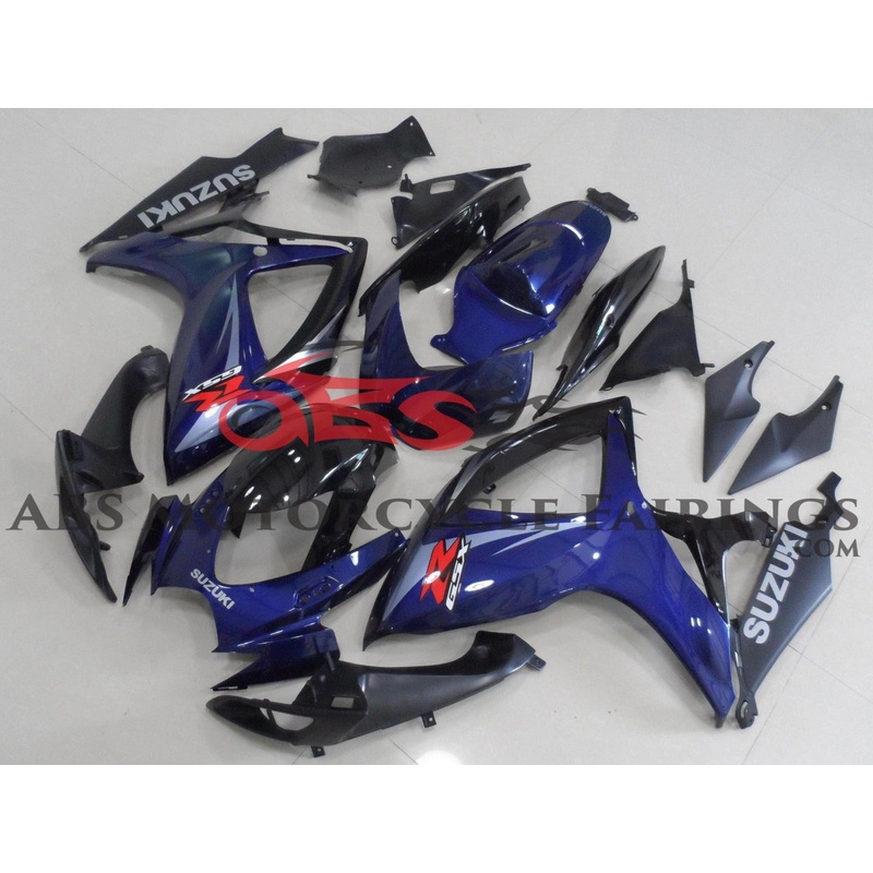 Suzuki GSXR600 (2006-2007) Dark Blue & Black Fairings No Seat Cowl No Bolt Kit No Tank