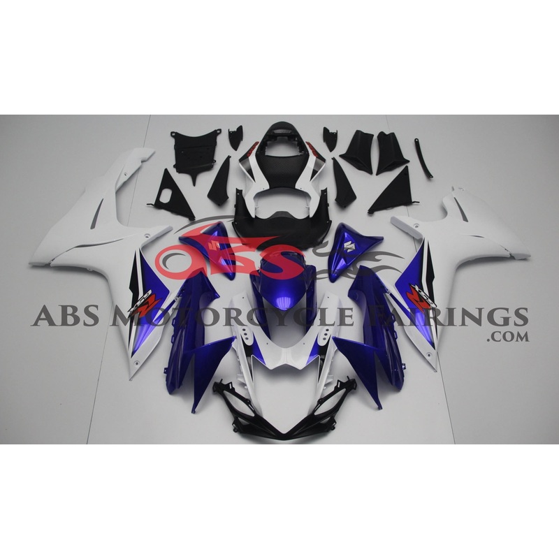 Suzuki GSXR600 (2011-2023) White, Blue Fairings No Seat Cowl No Bolt Kit No Tank