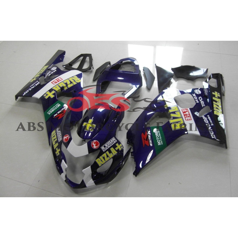 SUZUKI GSXR750 (2004-2005) DARK BLUE RIZLA FAIRINGS No Seat Cowl No Bolt Kit No Tank