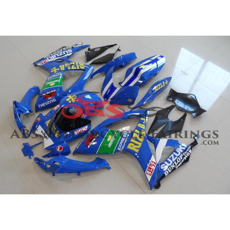 Suzuki GSXR750 (2006-2007) Blue Rizla Fairings No Seat Cowl No Bolt Kit No Tank