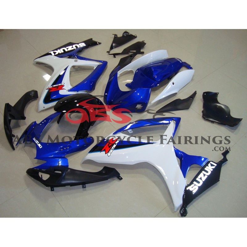 Suzuki GSXR750 (2006-2007) Blue & White Fairings No Seat Cowl No Bolt Kit No Tank