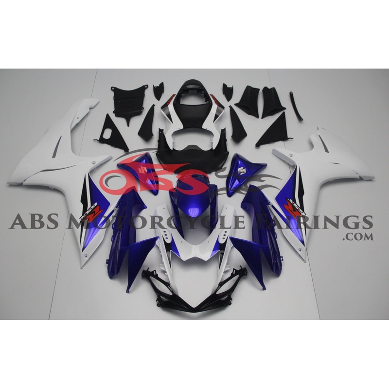 Suzuki GSXR750 (2011-2023) White, Blue Fairings No Seat Cowl No Bolt Kit No Tank