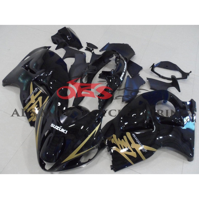 Suzuki Hayabusa (1999-2007) Black, Gold Fairings No Seat Cowl No Bolt Kit No Tank
