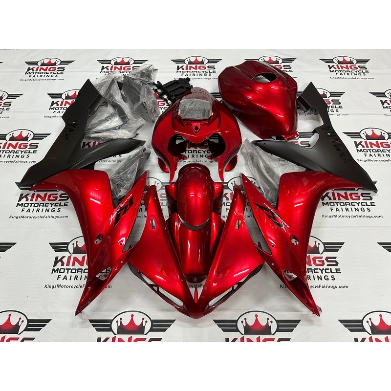 Yamaha YZF-R1 (2004-2006) Candy Apple Red, Black Fairings No Seat Cowl No Bolt Kit No Tank