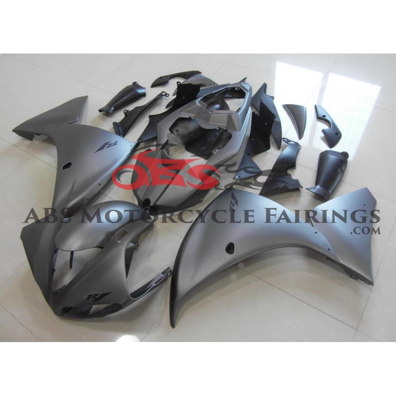 Yamaha YZF-R1 (2009-2011) Matte Gray Fairings No Seat Cowl No Bolt Kit No Tank