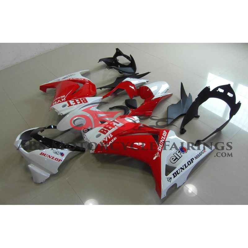 Fairings for Kawasaki Ninja 250R (2008-2013) Red, White BEET No Seat Cowl No Bolt Kit No Tank