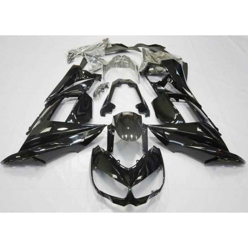 GLOSS BLACK FAIRING KIT FOR 2014-2016 KAWASAKI NINJA 1000 Clear (Injection Mold) Fairing Bolt Kit + $24.95