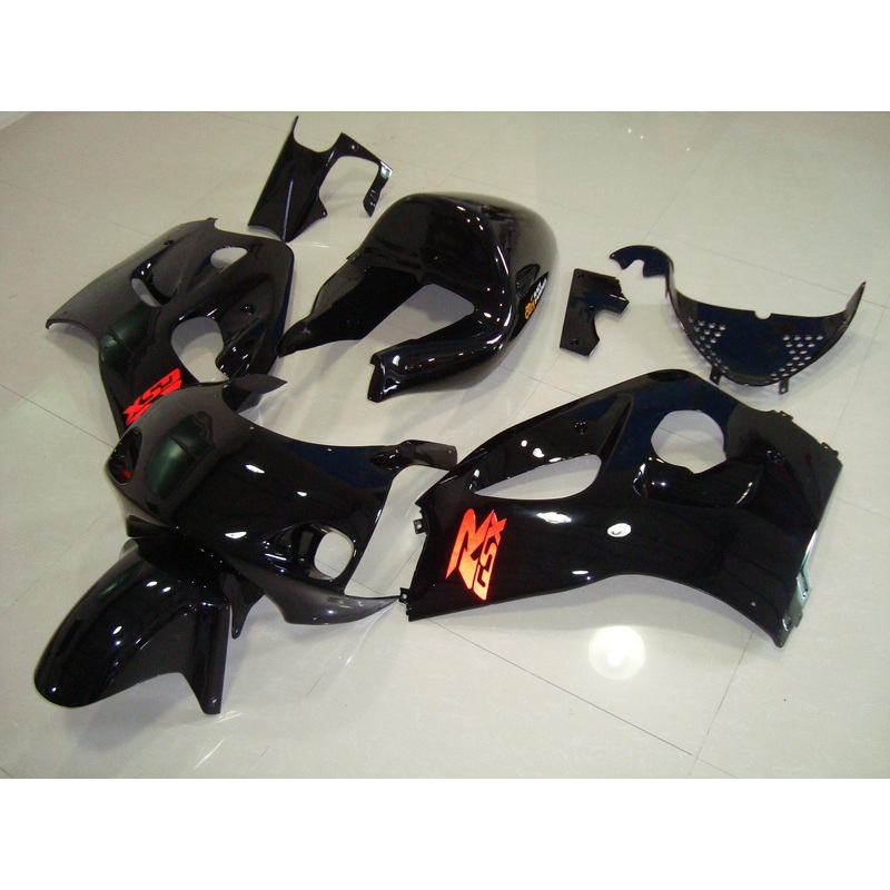 Suzuki GSXR750 (1996-1999) Black, Red Fairings No Tank Clear Windscreen: Free Bolt Kit: No