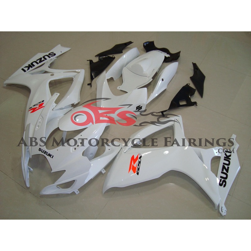 Suzuki GSXR750 (2006-2007) White Fairings No Seat Cowl No Bolt Kit No Tank