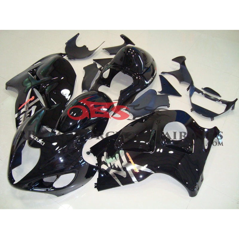 Suzuki Hayabusa (1999-2007) Black & Chrome Fairings No Seat Cowl No Bolt Kit No Tank