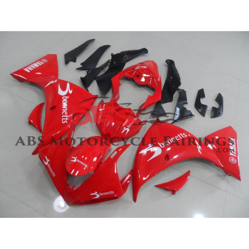 Yamaha YZF-R1 (2009-2011) Red Bennetts Fairings No Seat Cowl No Bolt Kit No Tank