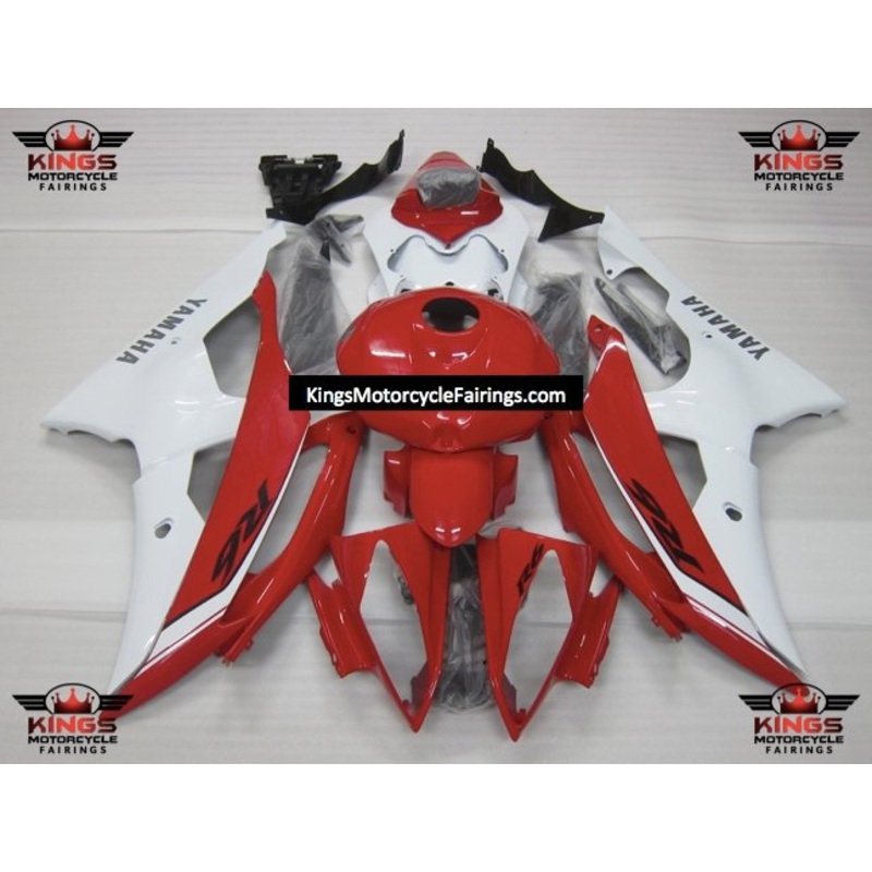 Yamaha YZF-R6 (2008-2016) Red & White Fairings No Seat Cowl No Bolt Kit No Tank