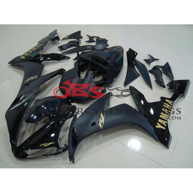 Yamaha YZF-R1 (2004-2006) Black, Matte Black, Gold Fairings No Seat Cowl No Bolt Kit No Tank