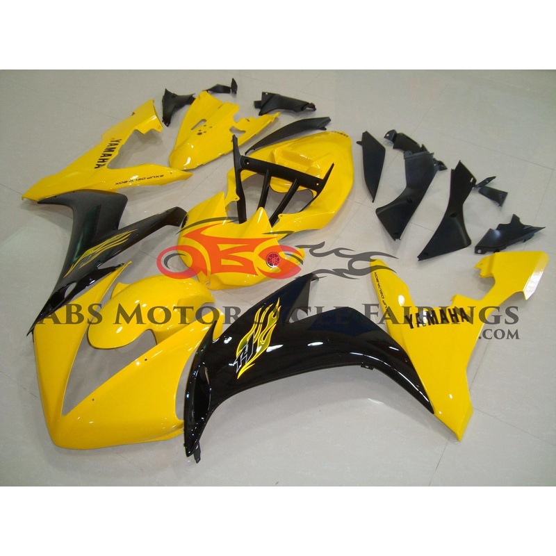 Yamaha YZF-R1 (2004-2006) Yellow & Black Race Fairings No Seat Cowl No Bolt Kit No Tank