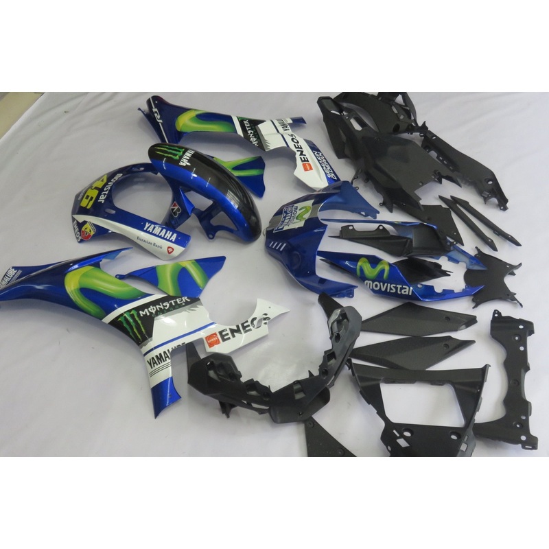 Yamaha YZF-R1 (2015-2019) Blue Movistar Fairings No Seat Cowl No Bolt Kit No Tank