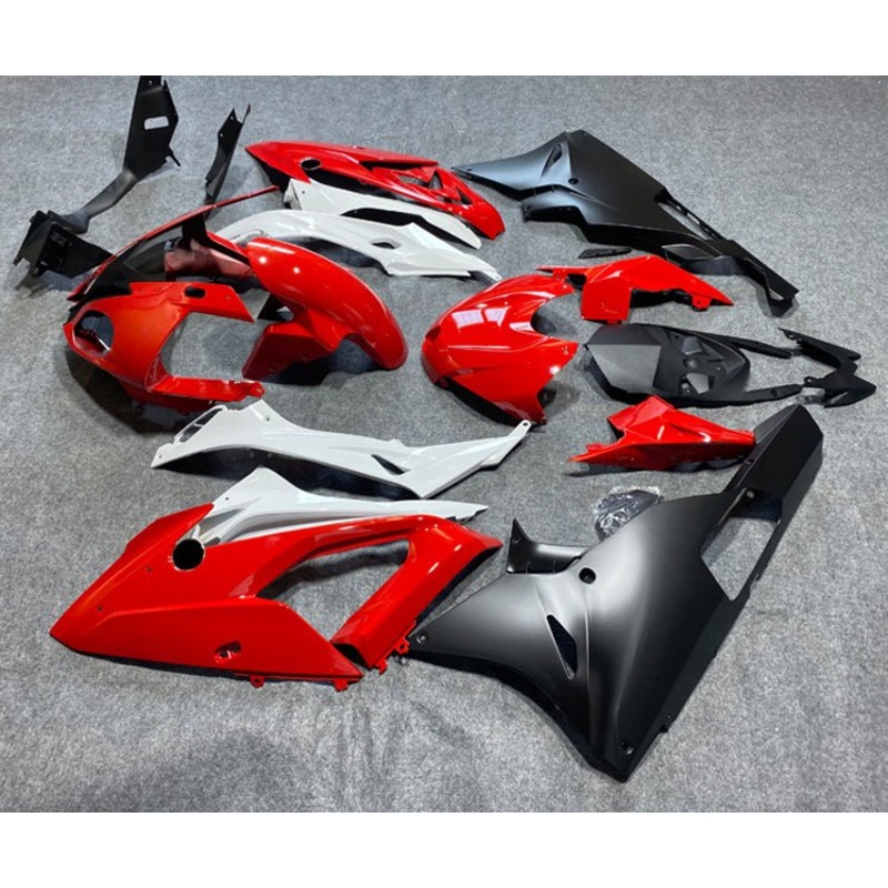 BMW S1000RR (2009-2014) Red, Matte Black & Gray Fairings No Seat Cowl No Bolt Kit No Tank
