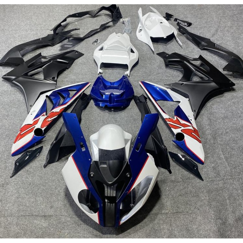 BMW S1000RR (2015-2016) Blue, White, Red & Black Fairings No Seat Cowl No Bolt Kit No Tank