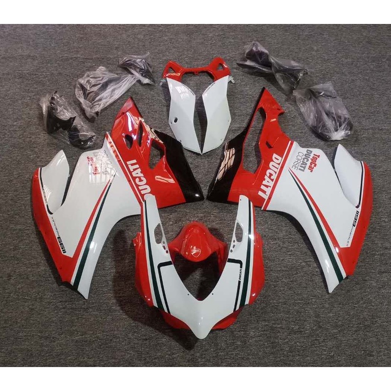 Ducati 1199 (2011-2014) Red, White, Black, Dark Green Fairings No Tank No Seat Cowl No Bolt Kit