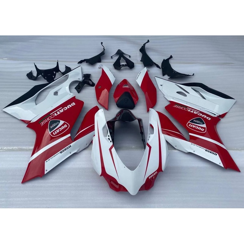 Ducati 1199 (2011-2014) White, Red, Black Fairings No Tank No Seat Cowl No Bolt Kit