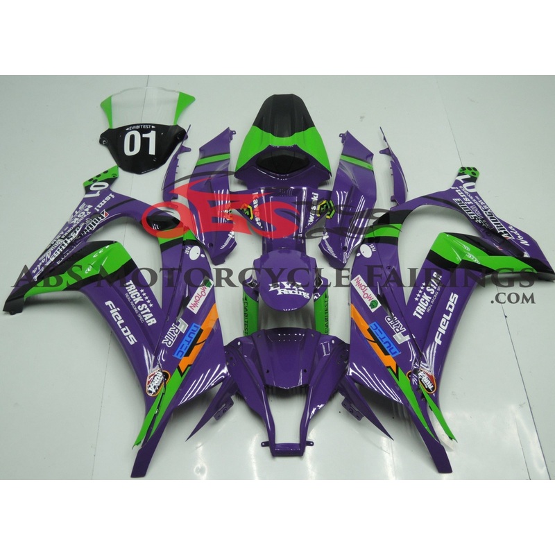 Fairing kit for a Kawasaki Ninja ZX10R (2011-2015) Purple Eva No Seat Cowl No Bolt Kit No Tank