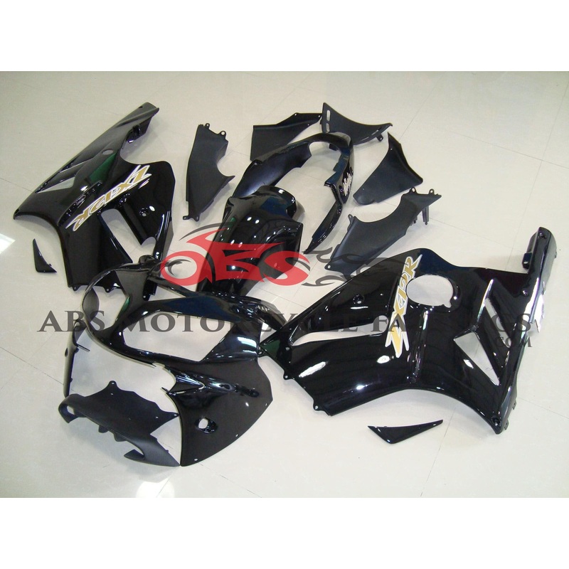 Fairing kit for a Kawasaki Ninja ZX12R (2000-2001) Black, Gold No Seat Cowl No Bolt Kit No Tank