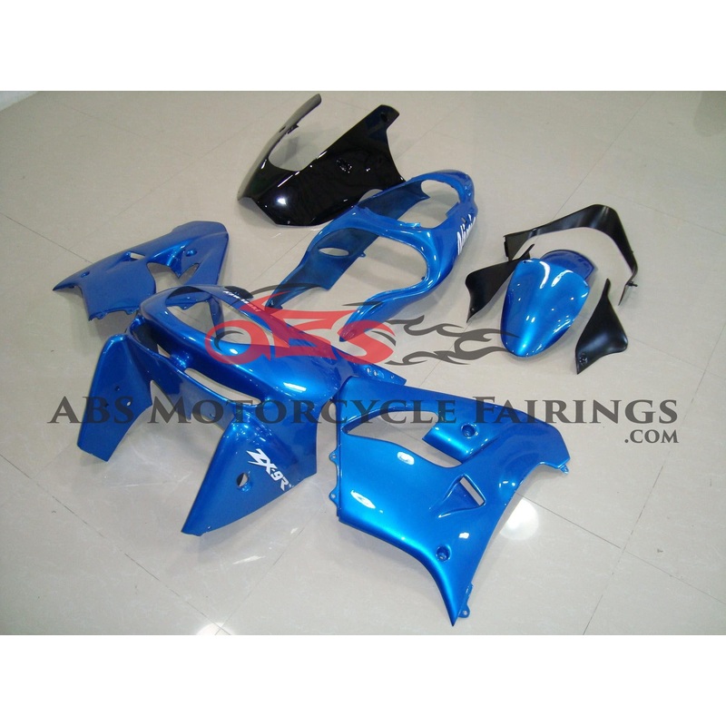 Fairing Kit for a Kawasaki ZX-9R (1998-1999) Blue CLEAR WINDSCREEN: FREE NO SEAT COWL NO BOLT KIT