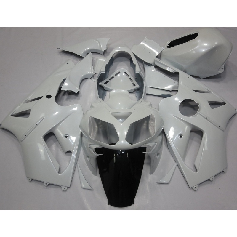 Fairing kit for a Kawasaki ZX12R (2000-2001) White No Seat Cowl No Bolt Kit No Tank