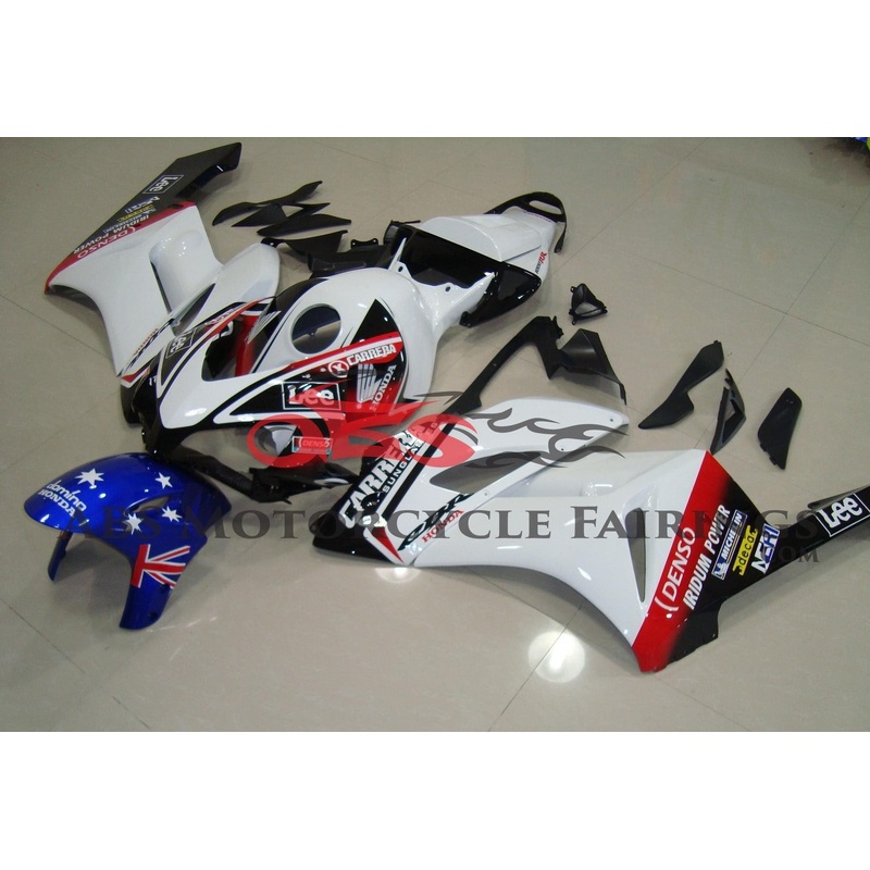 Honda CBR1000RR (2004-2005) White, Black, Red, Blue Carrera Fairings No Seat Cowl No Bolt Kit No Tank