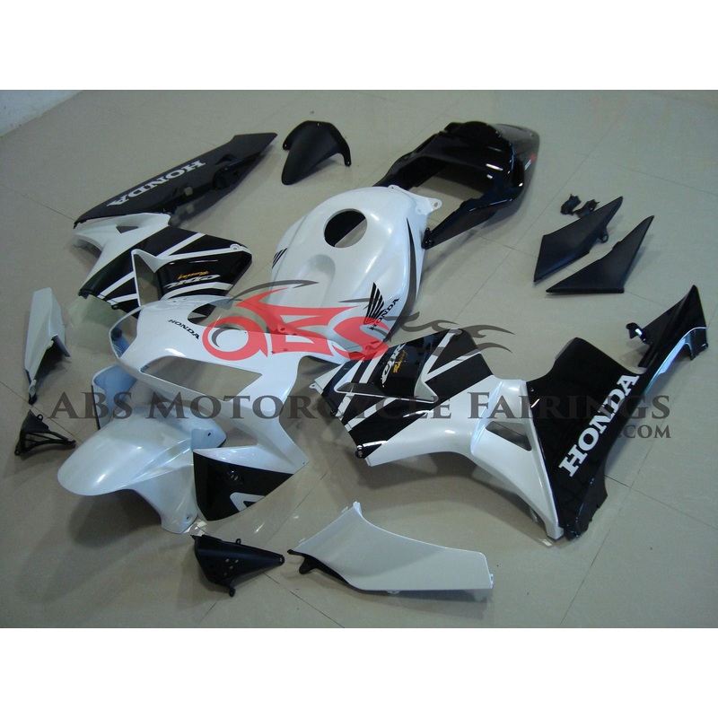 Honda CBR600RR (2003-2004) Black & White Fairings No Seat Cowl No Bolt Kit No Tank