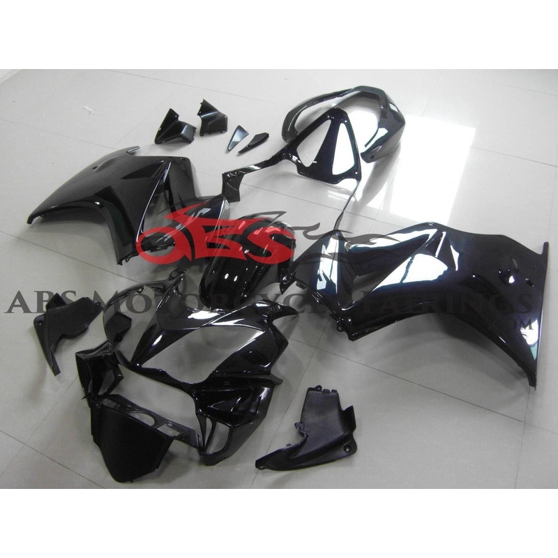 Honda VFR800 (2002-2013) Black Fairings No Seat Cowl No Bolt Kit No Tank