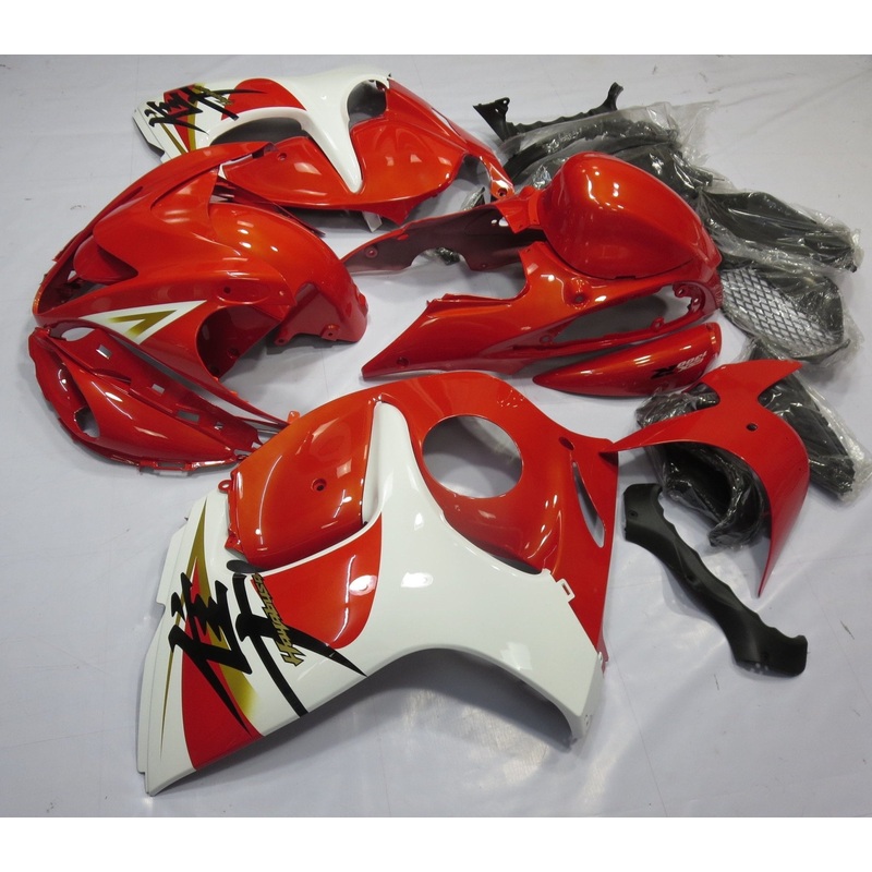 Suzuki GSX1300R Hayabusa (2008-2020) Red & White Fairings No Seat Cowl No Bolt Kit No Tank