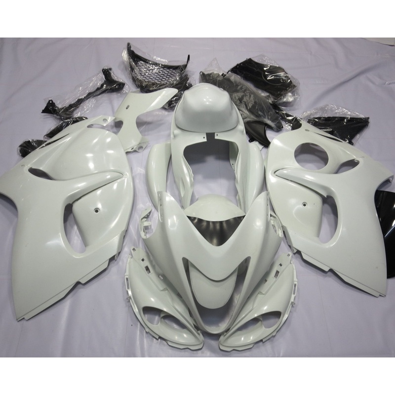 Suzuki GSX1300R Hayabusa (2008-2020) White Fairings No Seat Cowl No Bolt Kit No Tank