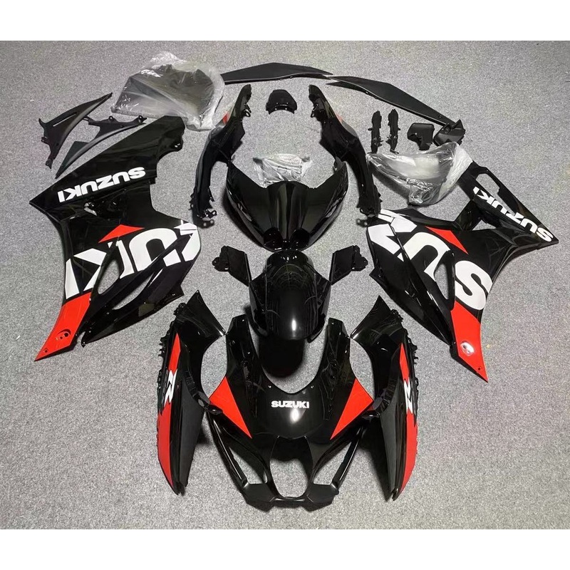 Suzuki GSXR1000 (2017-2025) Black, Red, White Fairings No Tank No Seat Cowl No Bolt Kit