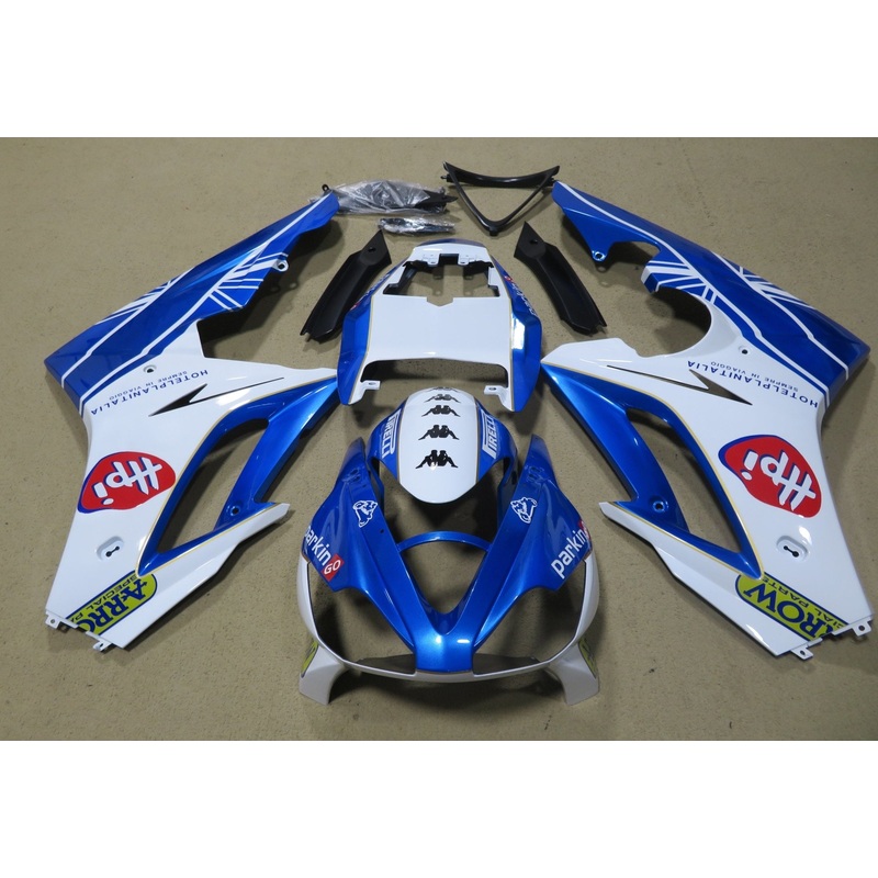Triumph Daytona 675 (2009-2012) Blue, White Fairings Clear Windscreen: Free No Bolt Kit