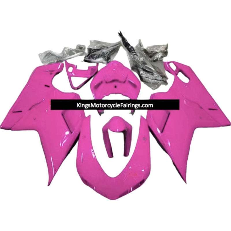 Ducati 1198 (2007-2012) Pink Fairings Clear Windscreen: Free No Seat Cowl No Bolt Kit
