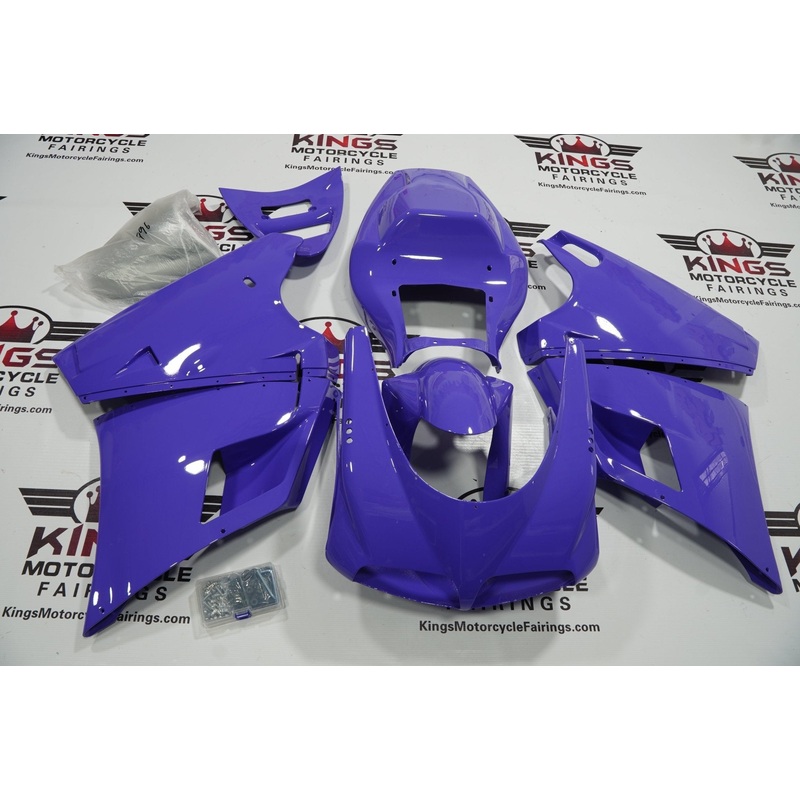Ducati 748 (1994-2003) Purple Fairings Clear Windscreen: Free No Bolt Kit