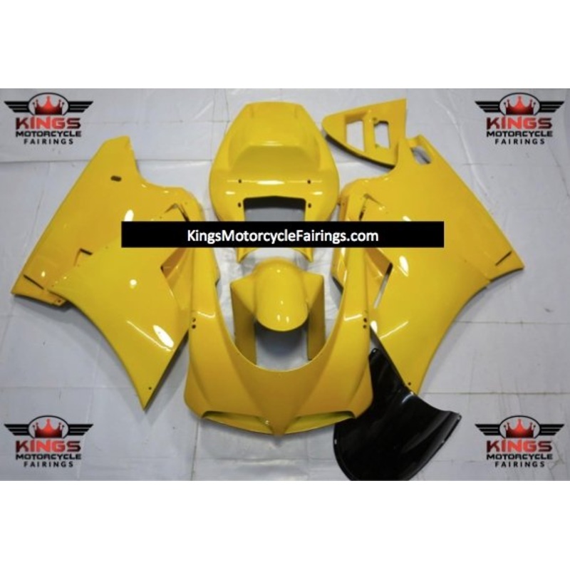 Ducati 748 (1994-2003) Yellow Fairings Clear Windscreen: Free No Bolt Kit