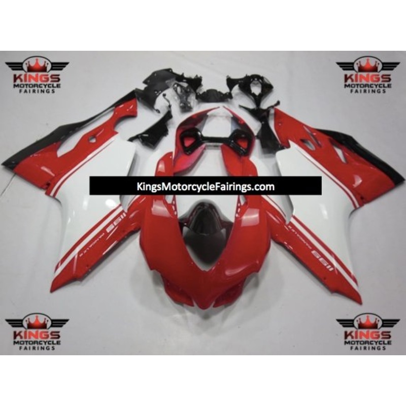 Ducati 1199 (2011-2014) Red, White, Black Original Fairings No Tank No Seat Cowl No Bolt Kit
