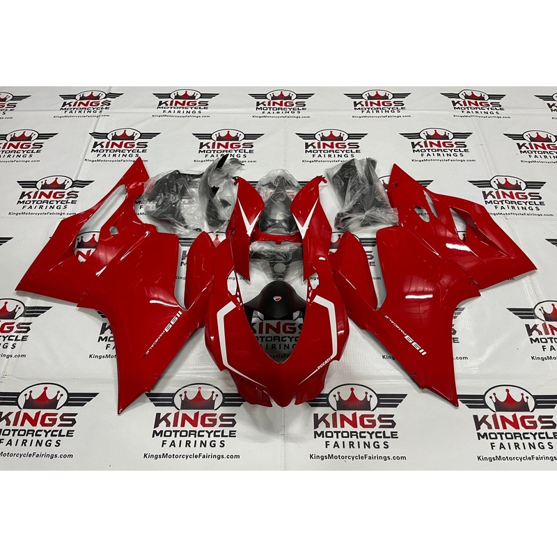 Ducati 1199 (2011-2014) Red, White Fairings No Tank No Seat Cowl No Bolt Kit
