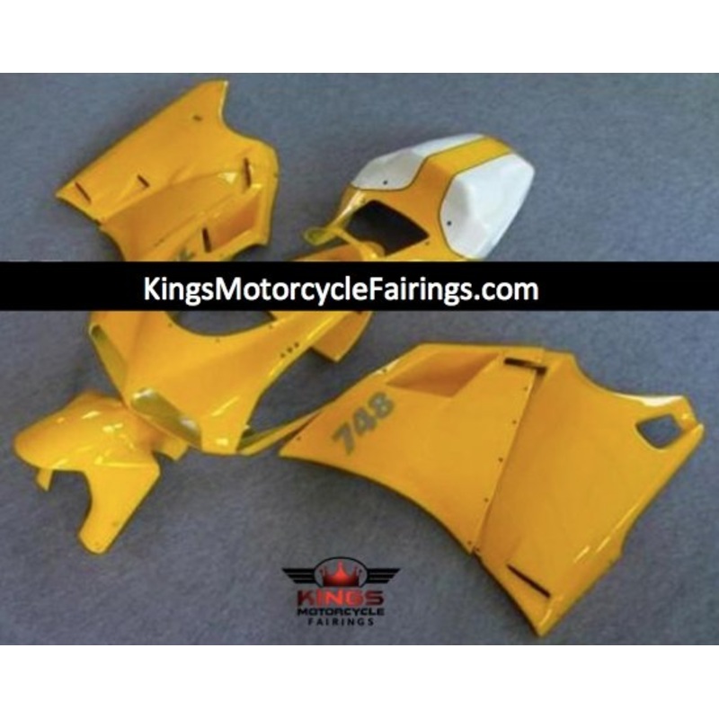 Ducati 998 (2002-2003) Dark Yellow Fairings Clear Windscreen: Free No Bolt Kit