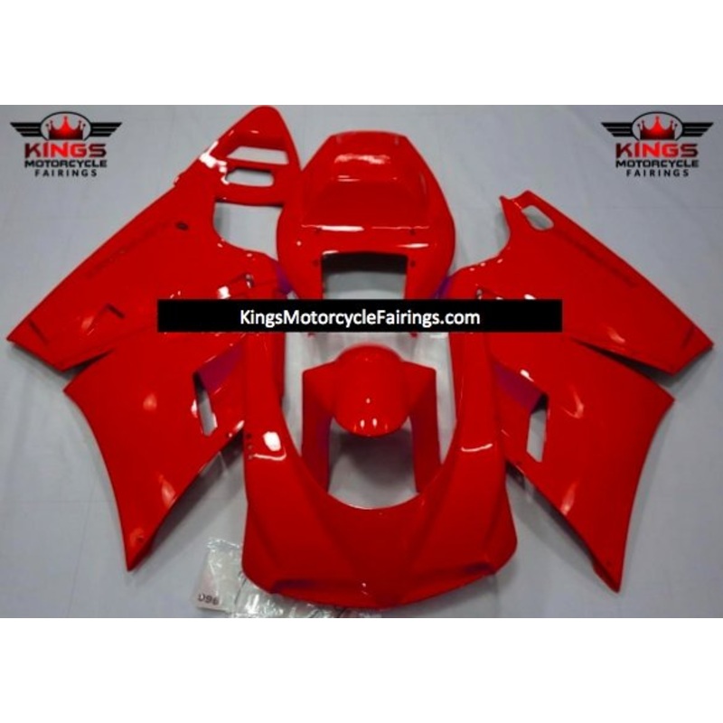 Ducati 998 (2002-2003) Red Performance Fairings Clear Windscreen: Free No Bolt Kit