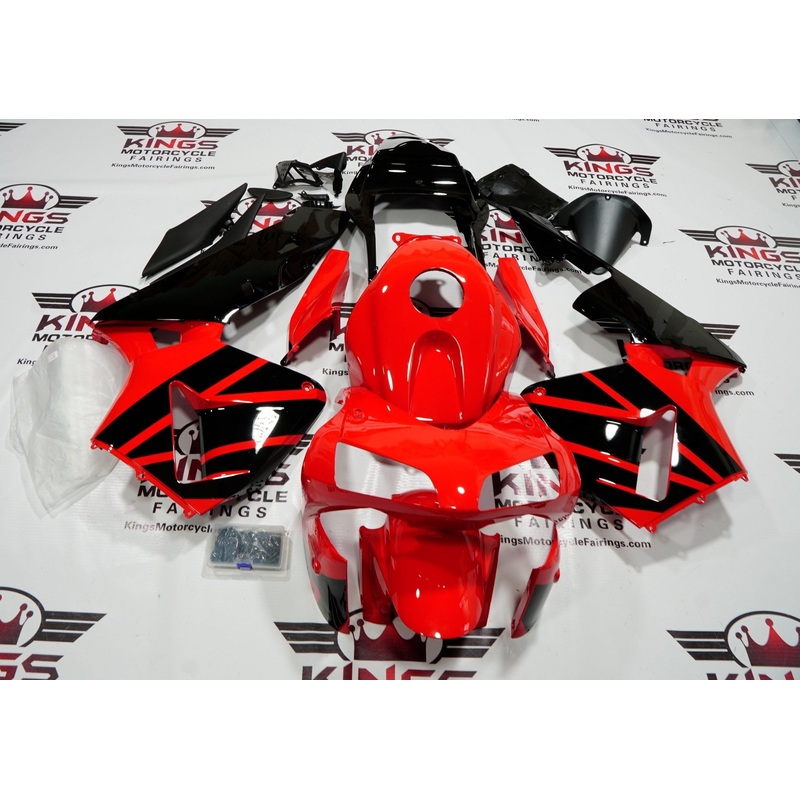 Honda CBR600RR (2003-2004) Black & Red Fairings No Seat Cowl No Bolt Kit No Tank